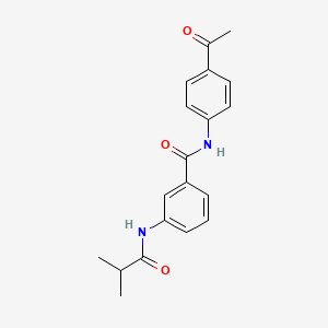 molecular formula C19H20N2O3 B5775188 N-(4-acetylphenyl)-3-(isobutyrylamino)benzamide 