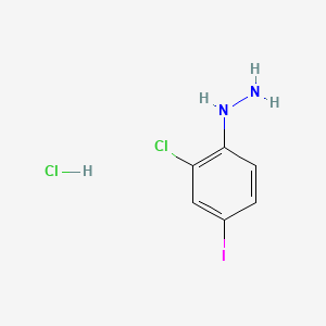 B577519 (2-Chloro-4-iodophenyl)hydrazine hydrochloride CAS No. 1219606-21-9