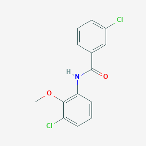 molecular formula C14H11Cl2NO2 B5775196 3-chloro-N-(3-chloro-2-methoxyphenyl)benzamide 