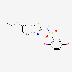 molecular formula C15H12F2N2O3S2 B5775202 N-(6-ethoxy-1,3-benzothiazol-2-yl)-2,5-difluorobenzenesulfonamide 