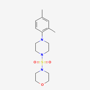 molecular formula C16H25N3O3S B5775209 4-{[4-(2,4-dimethylphenyl)-1-piperazinyl]sulfonyl}morpholine 