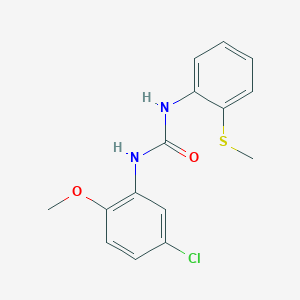 molecular formula C15H15ClN2O2S B5775239 N-(5-chloro-2-methoxyphenyl)-N'-[2-(methylthio)phenyl]urea 