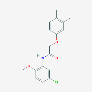 molecular formula C17H18ClNO3 B5775245 N-(5-chloro-2-methoxyphenyl)-2-(3,4-dimethylphenoxy)acetamide 