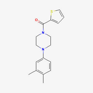 molecular formula C17H20N2OS B5775253 1-(3,4-dimethylphenyl)-4-(2-thienylcarbonyl)piperazine 