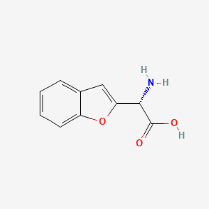 B577530 (S)-2-Amino-2-(benzofuran-2-YL)acetic acid CAS No. 1260619-54-2