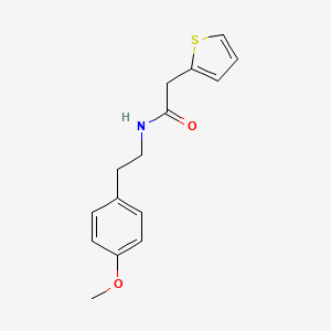 molecular formula C15H17NO2S B5775304 N-[2-(4-methoxyphenyl)ethyl]-2-(2-thienyl)acetamide 