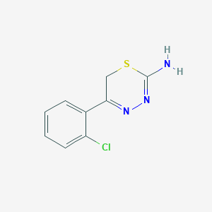 molecular formula C9H8ClN3S B5775309 5-(2-chlorophenyl)-6H-1,3,4-thiadiazin-2-amine 