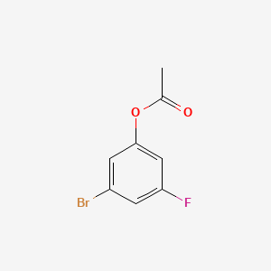 molecular formula C8H6BrFO2 B577531 3-溴-5-氟苯基乙酸酯 CAS No. 1260846-67-0