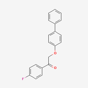 molecular formula C20H15FO2 B5775324 2-(4-biphenylyloxy)-1-(4-fluorophenyl)ethanone 