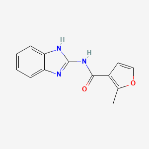 molecular formula C13H11N3O2 B5775339 N-1H-benzimidazol-2-yl-2-methyl-3-furamide 