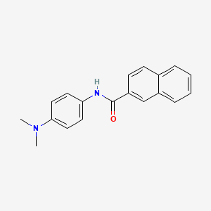 molecular formula C19H18N2O B5775375 N-[4-(dimethylamino)phenyl]-2-naphthamide 