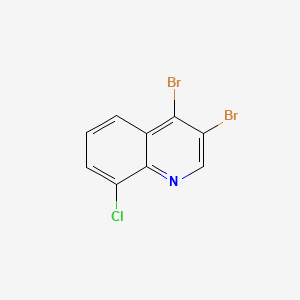 B577538 3,4-Dibromo-8-chloroquinoline CAS No. 1210818-38-4