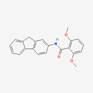 molecular formula C22H19NO3 B5775397 N-9H-fluoren-2-yl-2,6-dimethoxybenzamide 