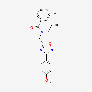 N-allyl-N-{[3-(4-methoxyphenyl)-1,2,4-oxadiazol-5-yl]methyl}-3-methylbenzamide