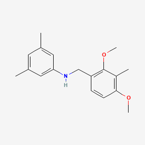 molecular formula C18H23NO2 B5775431 (2,4-dimethoxy-3-methylbenzyl)(3,5-dimethylphenyl)amine CAS No. 499997-34-1