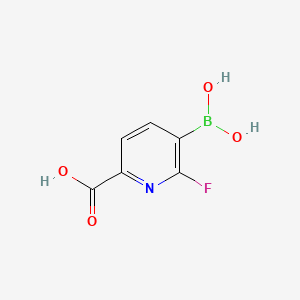 molecular formula C6H5BFNO4 B577544 6-Carboxy-2-fluoropyridine-3-boronic acid CAS No. 1256355-13-1