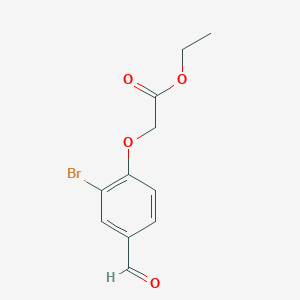 molecular formula C11H11BrO4 B5775446 ethyl (2-bromo-4-formylphenoxy)acetate 