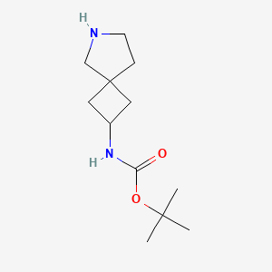 molecular formula C12H22N2O2 B577545 2-(Boc-amino)-6-aza-spiro[3.4]octane CAS No. 1341038-64-9
