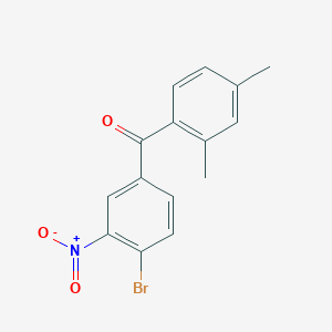 molecular formula C15H12BrNO3 B5775499 (4-bromo-3-nitrophenyl)(2,4-dimethylphenyl)methanone 