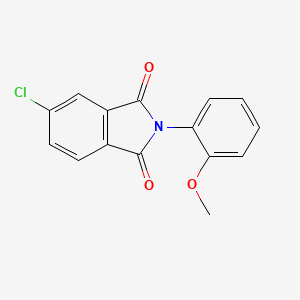 molecular formula C15H10ClNO3 B5775519 5-chloro-2-(2-methoxyphenyl)-1H-isoindole-1,3(2H)-dione 