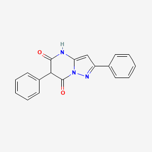 molecular formula C18H13N3O2 B577552 2,6-Diphenylpyrazolo[1,5-a]pyrimidine-5,7(1H,6H)-dione CAS No. 64861-26-3