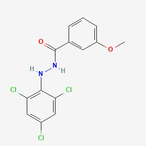 molecular formula C14H11Cl3N2O2 B5775542 3-methoxy-N'-(2,4,6-trichlorophenyl)benzohydrazide 