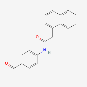 molecular formula C20H17NO2 B5775578 N-(4-acetylphenyl)-2-(1-naphthyl)acetamide 