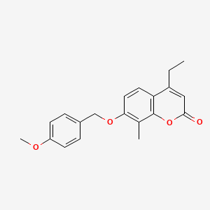 molecular formula C20H20O4 B5775597 4-ethyl-7-[(4-methoxybenzyl)oxy]-8-methyl-2H-chromen-2-one CAS No. 6632-38-8