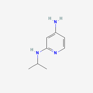 molecular formula C8H13N3 B577560 N2-isopropylpyridine-2,4-diamine CAS No. 1250407-50-1