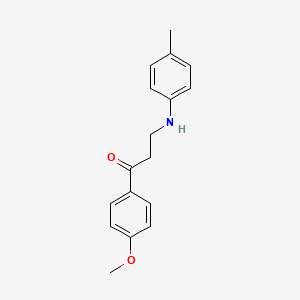 molecular formula C17H19NO2 B5775639 1-(4-methoxyphenyl)-3-[(4-methylphenyl)amino]-1-propanone 