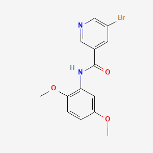molecular formula C14H13BrN2O3 B5775646 5-bromo-N-(2,5-dimethoxyphenyl)nicotinamide 