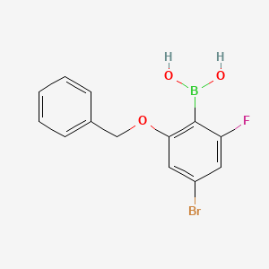 (2-(Benzyloxy)-4-bromo-6-fluorophenyl)boronic acid