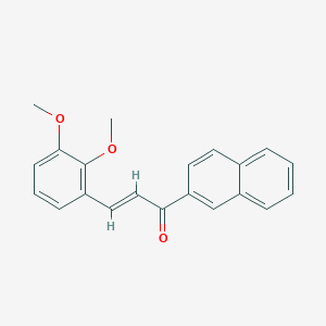 molecular formula C21H18O3 B5775672 3-(2,3-dimethoxyphenyl)-1-(2-naphthyl)-2-propen-1-one 