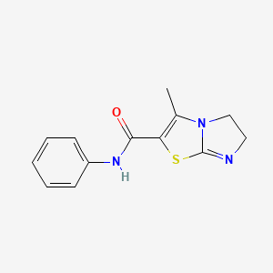 molecular formula C13H13N3OS B5775676 3-methyl-N-phenyl-5,6-dihydroimidazo[2,1-b][1,3]thiazole-2-carboxamide 