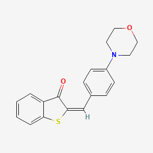 molecular formula C19H17NO2S B5775720 2-[4-(4-morpholinyl)benzylidene]-1-benzothiophen-3(2H)-one 
