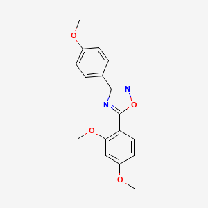 molecular formula C17H16N2O4 B5775726 5-(2,4-dimethoxyphenyl)-3-(4-methoxyphenyl)-1,2,4-oxadiazole 