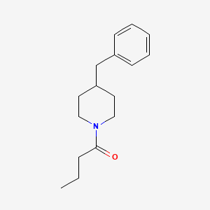 molecular formula C16H23NO B5775803 4-benzyl-1-butyrylpiperidine CAS No. 77251-50-4