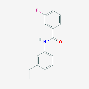 molecular formula C15H14FNO B5775821 N-(3-ethylphenyl)-3-fluorobenzamide 