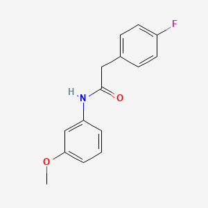 molecular formula C15H14FNO2 B5775828 2-(4-fluorophenyl)-N-(3-methoxyphenyl)acetamide 