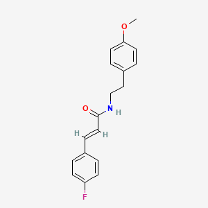 molecular formula C18H18FNO2 B5775839 3-(4-fluorophenyl)-N-[2-(4-methoxyphenyl)ethyl]acrylamide CAS No. 853347-68-9