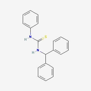 molecular formula C20H18N2S B5775870 N-(diphenylmethyl)-N'-phenylthiourea 