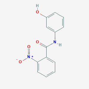molecular formula C13H10N2O4 B5775883 N-(3-羟基苯基)-2-硝基苯甲酰胺 
