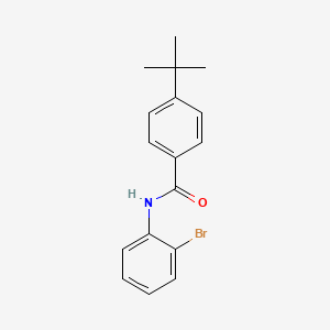 molecular formula C17H18BrNO B5775897 N-(2-bromophenyl)-4-tert-butylbenzamide 