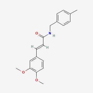 molecular formula C19H21NO3 B5775914 3-(3,4-dimethoxyphenyl)-N-(4-methylbenzyl)acrylamide 