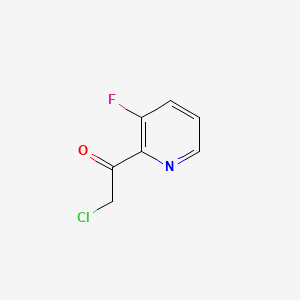 molecular formula C7H5ClFNO B577592 2-氯-1-(3-氟吡啶-2-基)乙酮 CAS No. 1357946-75-8