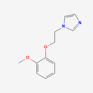 molecular formula C12H14N2O2 B5775945 1-[2-(2-methoxyphenoxy)ethyl]-1H-imidazole 