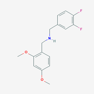 molecular formula C16H17F2NO2 B5775946 (3,4-difluorobenzyl)(2,4-dimethoxybenzyl)amine 