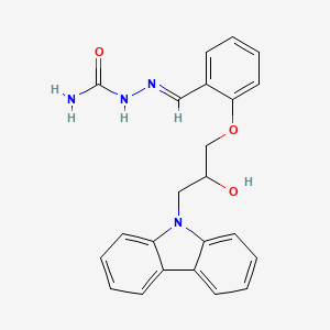 molecular formula C23H22N4O3 B5776000 2-[3-(9H-carbazol-9-yl)-2-hydroxypropoxy]benzaldehyde semicarbazone 