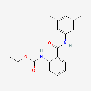 molecular formula C18H20N2O3 B5776014 ethyl (2-{[(3,5-dimethylphenyl)amino]carbonyl}phenyl)carbamate 