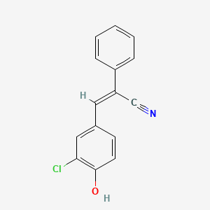 3-(3-chloro-4-hydroxyphenyl)-2-phenylacrylonitrile